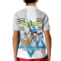 Personalised Yom Kippur Israel Kid Polo Shirt Day of Atonement Jewish Tallit