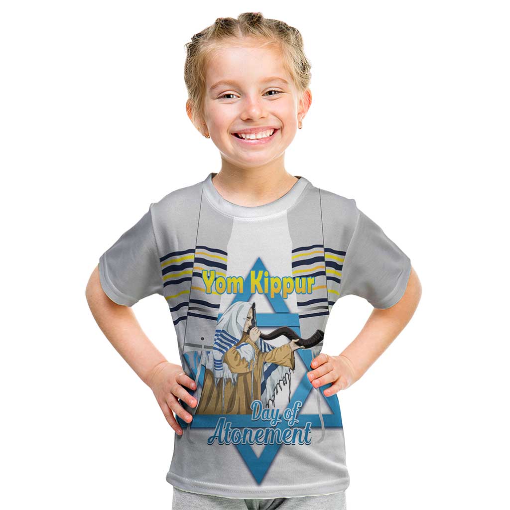 Personalised Yom Kippur Israel Kid T Shirt Day of Atonement Jewish Tallit