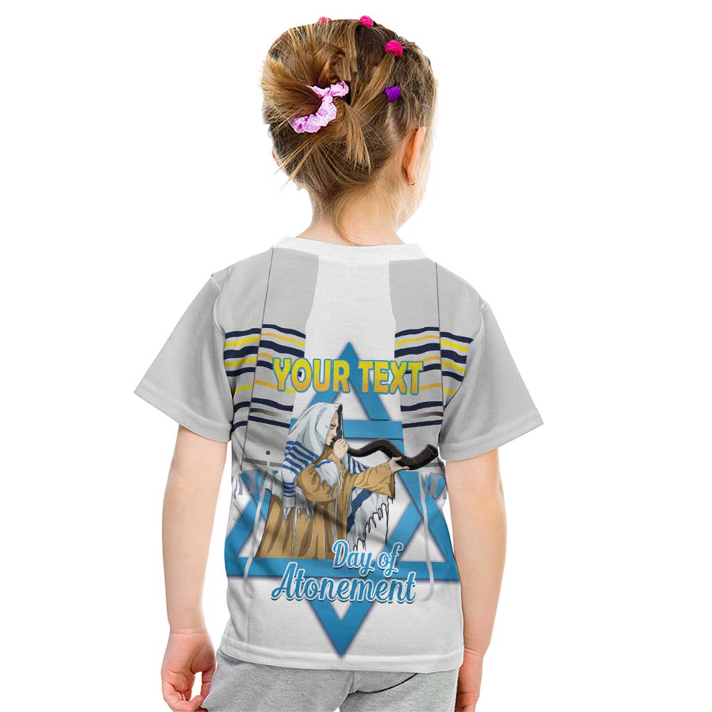 Personalised Yom Kippur Israel Kid T Shirt Day of Atonement Jewish Tallit