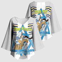 Personalised Yom Kippur Israel Kimono Sleeve Blouse Day of Atonement Jewish Tallit