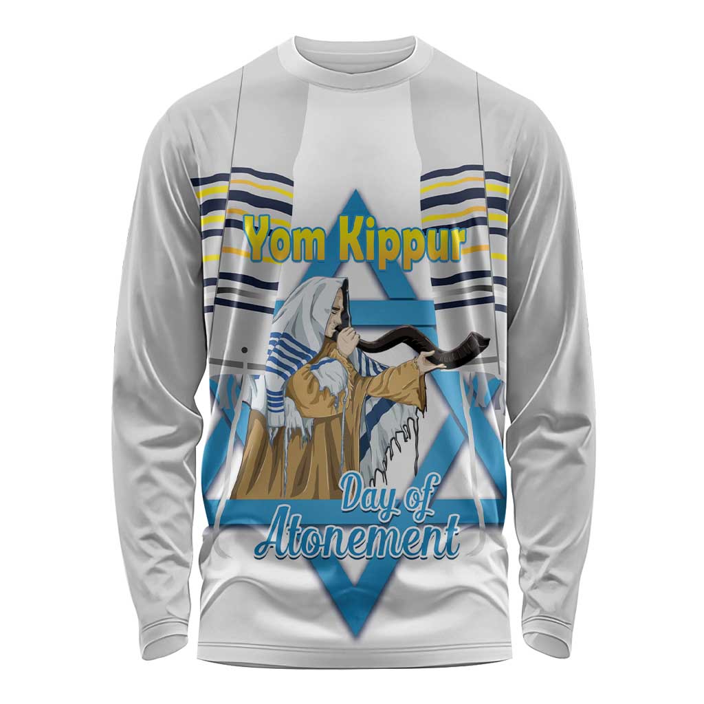 Personalised Yom Kippur Israel Long Sleeve Shirt Day of Atonement Jewish Tallit
