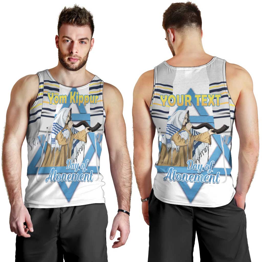 Personalised Yom Kippur Israel Men Tank Top Day of Atonement Jewish Tallit