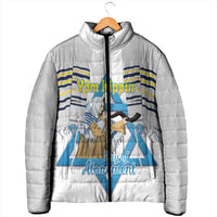 Personalised Yom Kippur Israel Padded Jacket Day of Atonement Jewish Tallit