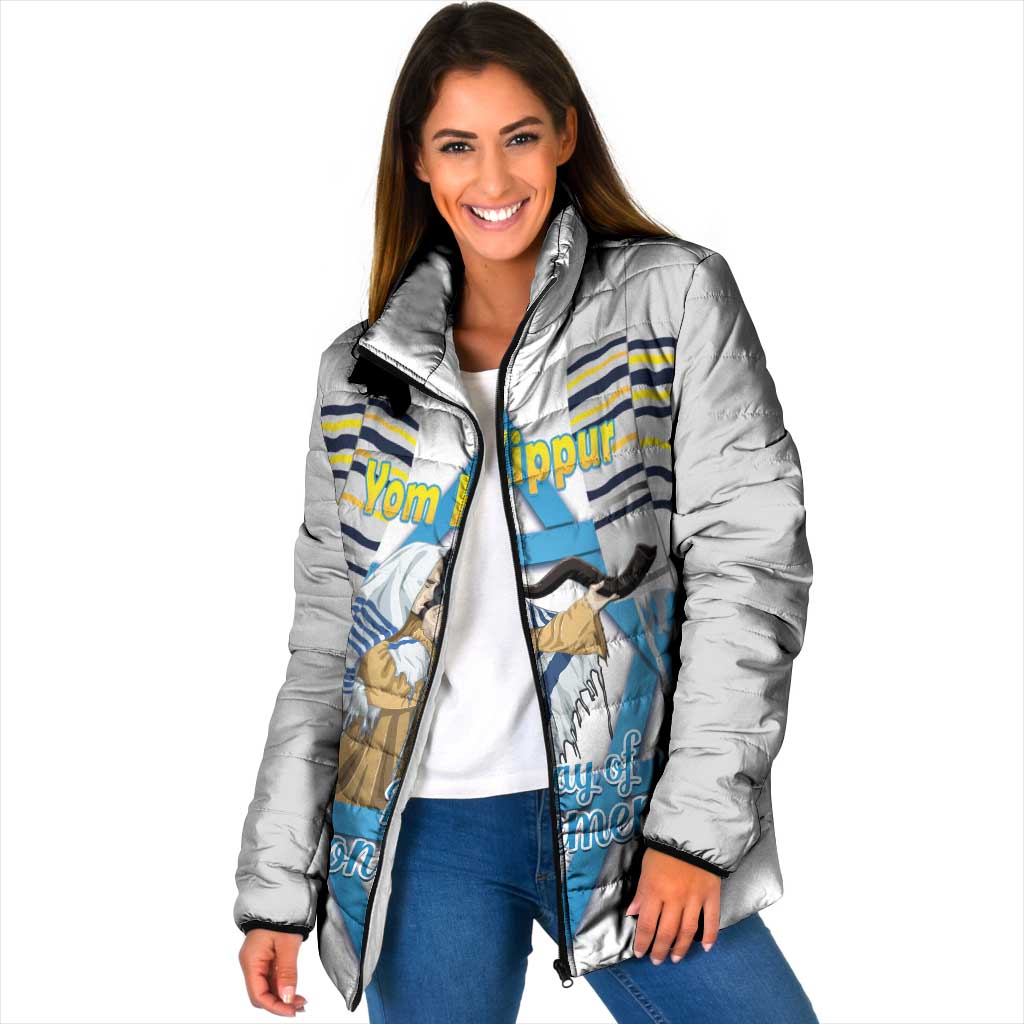 Personalised Yom Kippur Israel Padded Jacket Day of Atonement Jewish Tallit