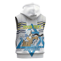 Personalised Yom Kippur Israel Sleeveless Hoodie Day of Atonement Jewish Tallit