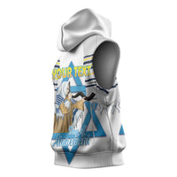 Personalised Yom Kippur Israel Sleeveless Hoodie Day of Atonement Jewish Tallit