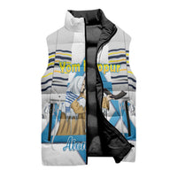 Personalised Yom Kippur Israel Sleeveless Puffer Jacket Day of Atonement Jewish Tallit