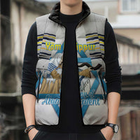 Personalised Yom Kippur Israel Sleeveless Puffer Jacket Day of Atonement Jewish Tallit