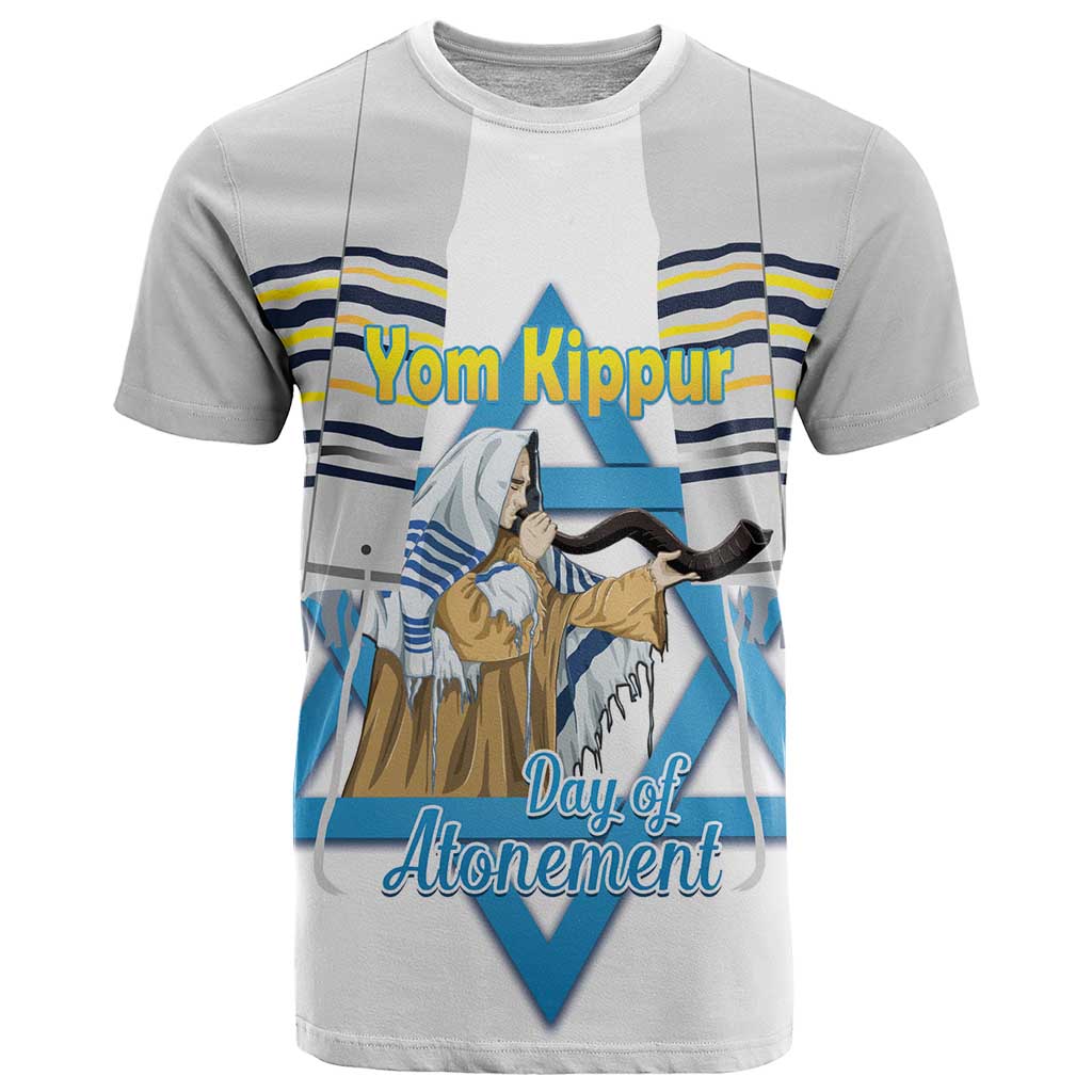 Personalised Yom Kippur Israel T Shirt Day of Atonement Jewish Tallit