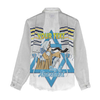 Personalised Yom Kippur Israel Women Casual Shirt Day of Atonement Jewish Tallit