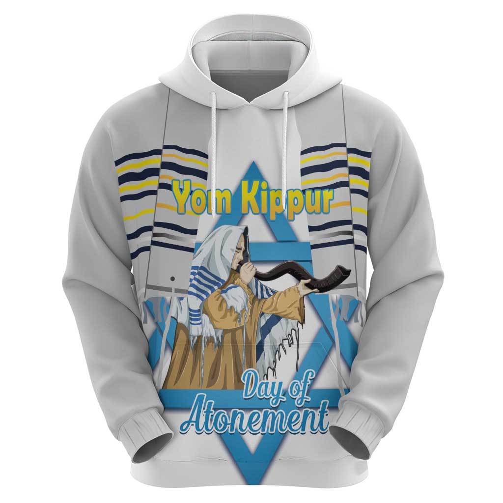 Personalised Yom Kippur Israel Zip Hoodie Day of Atonement Jewish Tallit