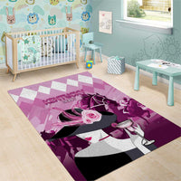 Kentucky Horse Racing Area Rug Derby Mint Julep Girl - Pink Pastel LT14