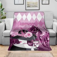 Kentucky Horse Racing Blanket Derby Mint Julep Girl - Pink Pastel LT14