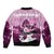 Kentucky Horse Racing Bomber Jacket Derby Mint Julep Girl - Pink Pastel LT14