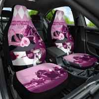 Kentucky Horse Racing Car Seat Cover Derby Mint Julep Girl - Pink Pastel LT14