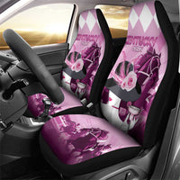 Kentucky Horse Racing Car Seat Cover Derby Mint Julep Girl - Pink Pastel LT14
