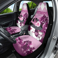 Kentucky Horse Racing Car Seat Cover Derby Mint Julep Girl - Pink Pastel LT14