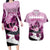 Kentucky Horse Racing Couples Matching Long Sleeve Bodycon Dress and Hawaiian Shirt Derby Mint Julep Girl - Pink Pastel LT14