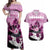 Kentucky Horse Racing Couples Matching Off Shoulder Maxi Dress and Hawaiian Shirt Derby Mint Julep Girl - Pink Pastel LT14