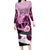 Kentucky Horse Racing Family Matching Long Sleeve Bodycon Dress and Hawaiian Shirt Derby Mint Julep Girl - Pink Pastel LT14