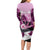 Kentucky Horse Racing Family Matching Long Sleeve Bodycon Dress and Hawaiian Shirt Derby Mint Julep Girl - Pink Pastel LT14