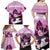 Kentucky Horse Racing Family Matching Off Shoulder Maxi Dress and Hawaiian Shirt Derby Mint Julep Girl - Pink Pastel LT14