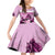 Kentucky Horse Racing Family Matching Off Shoulder Short Dress and Hawaiian Shirt Derby Mint Julep Girl - Pink Pastel LT14