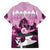 Kentucky Horse Racing Family Matching Off Shoulder Short Dress and Hawaiian Shirt Derby Mint Julep Girl - Pink Pastel LT14