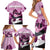 Kentucky Horse Racing Family Matching Short Sleeve Bodycon Dress and Hawaiian Shirt Derby Mint Julep Girl - Pink Pastel LT14