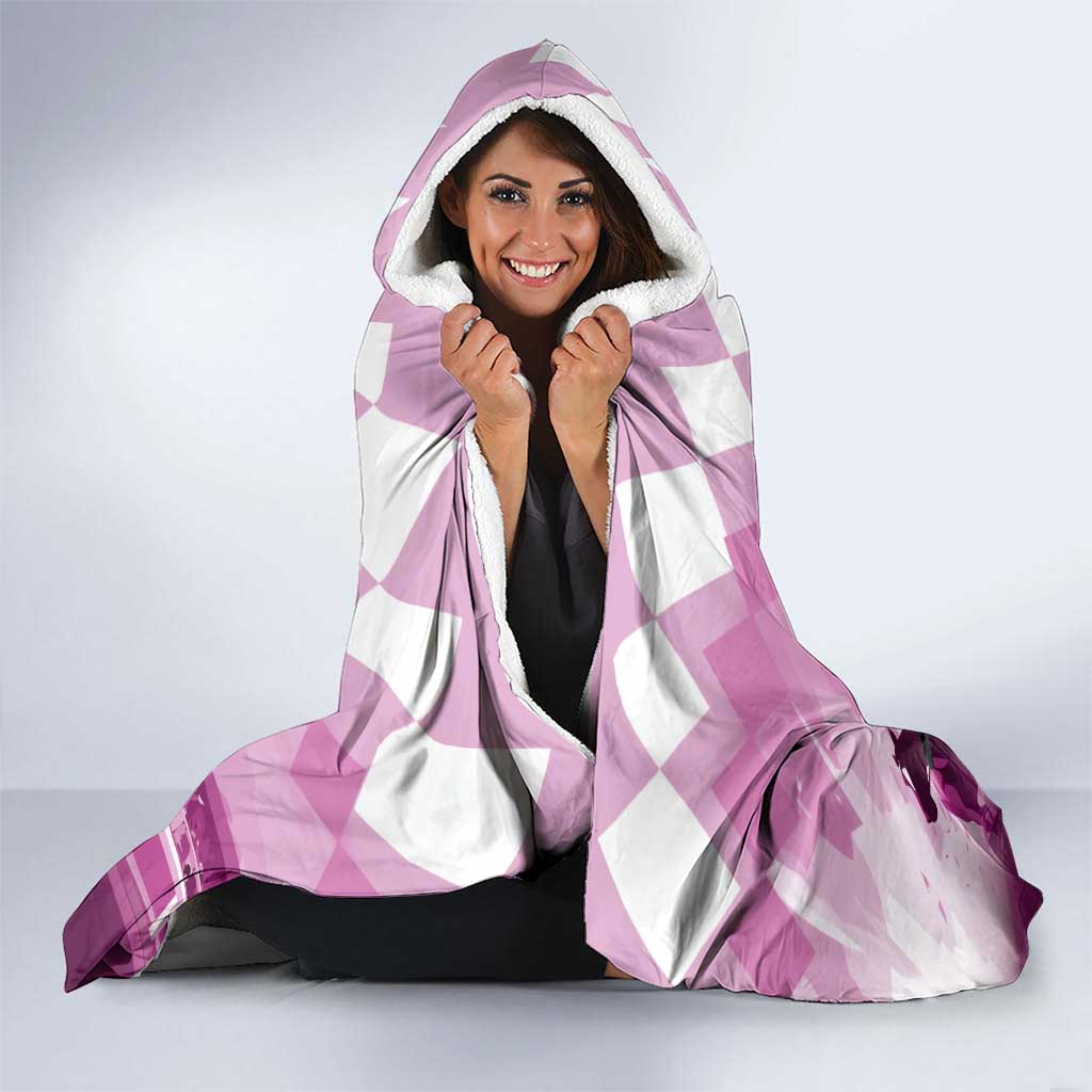 Kentucky Horse Racing Hooded Blanket Derby Mint Julep Girl - Pink Pastel LT14