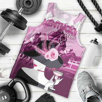 Kentucky Horse Racing Men Tank Top Derby Mint Julep Girl - Pink Pastel LT14