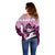 Kentucky Horse Racing Off Shoulder Sweater Derby Mint Julep Girl - Pink Pastel LT14