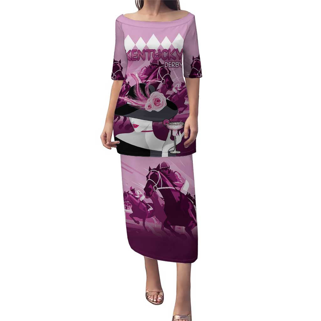 Kentucky Horse Racing Puletasi Derby Mint Julep Girl - Pink Pastel LT14