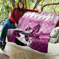 Kentucky Horse Racing Quilt Derby Mint Julep Girl - Pink Pastel LT14