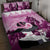 Kentucky Horse Racing Quilt Bed Set Derby Mint Julep Girl - Pink Pastel LT14