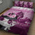 Kentucky Horse Racing Quilt Bed Set Derby Mint Julep Girl - Pink Pastel LT14