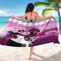 Kentucky Horse Racing Sarong Derby Mint Julep Girl - Pink Pastel LT14