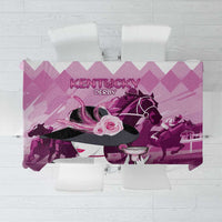 Kentucky Horse Racing Tablecloth Derby Mint Julep Girl - Pink Pastel LT14