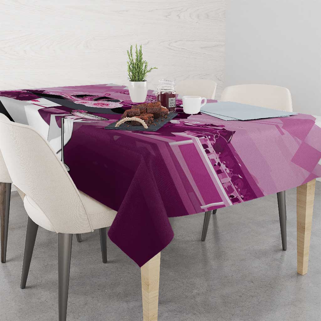 Kentucky Horse Racing Tablecloth Derby Mint Julep Girl - Pink Pastel LT14