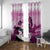 Kentucky Horse Racing Window Curtain Derby Mint Julep Girl - Pink Pastel LT14