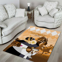 Kentucky Horse Racing Area Rug Derby Mint Julep Girl - Gold Pastel LT14