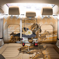 Kentucky Horse Racing Back Car Seat Cover Derby Mint Julep Girl - Gold Pastel LT14