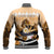 Kentucky Horse Racing Baseball Jacket Derby Mint Julep Girl - Gold Pastel LT14
