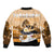 Kentucky Horse Racing Bomber Jacket Derby Mint Julep Girl - Gold Pastel LT14
