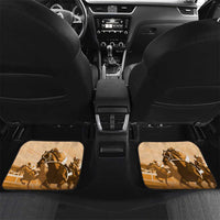 Kentucky Horse Racing Car Mats Derby Mint Julep Girl - Gold Pastel LT14