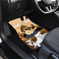 Kentucky Horse Racing Car Mats Derby Mint Julep Girl - Gold Pastel LT14