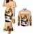 Kentucky Horse Racing Couples Matching Mermaid Dress and Long Sleeve Button Shirt Derby Mint Julep Girl - Gold Pastel LT14