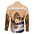Kentucky Horse Racing Family Matching Long Sleeve Bodycon Dress and Hawaiian Shirt Derby Mint Julep Girl - Gold Pastel LT14