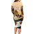 Kentucky Horse Racing Family Matching Long Sleeve Bodycon Dress and Hawaiian Shirt Derby Mint Julep Girl - Gold Pastel LT14