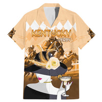 Kentucky Horse Racing Family Matching Mermaid Dress and Hawaiian Shirt Derby Mint Julep Girl - Gold Pastel LT14
